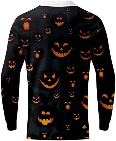 Cămașă pulovere de Halloween pentru bărbați Halloween 3d Tops Tops pentru gât rotund noutate Costum de Halloween Tricou unisex06