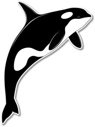 Ak Wall Art Orca Whale vinil autocolant-Casca de telefon Auto-selectați dimensiunea