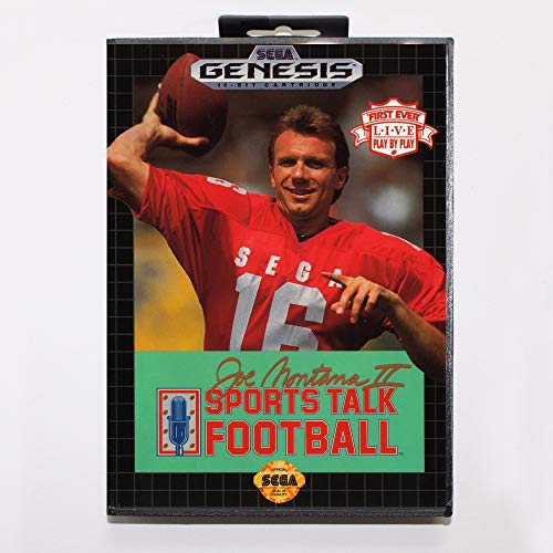 Aditi Joe Montana 2 Sports Talk Game Fotbal Cartridge 16 bit MD Carte de joc cu cutie de vânzare cu amănuntul pentru Sega Mega