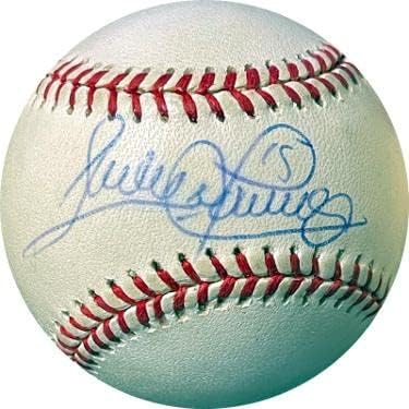 Sandy Alomar a semnat Roal Rawlings Oficial American League Baseball 15 Imperfect - Baseballs autografate