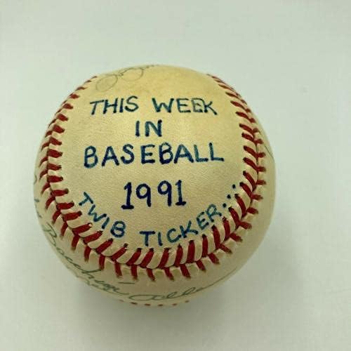 Săptămâna aceasta în Baseball Broadcast Crew a semnat 1991 All Star Game Baseball JSA CoA - Baseballs autografate
