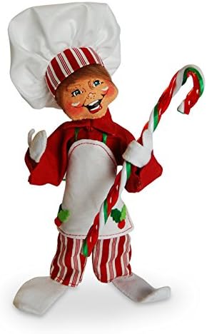 Annalee - 9in Candy Cane Chef elf