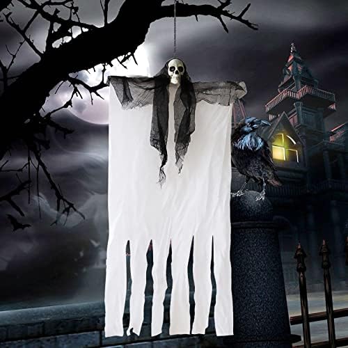 Pachet agățat Halloween schelet decoratiuni Grim Reapers pentru cele mai bune decoratiuni de Halloween în aer liber cristale