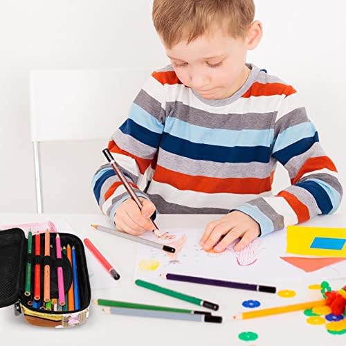 Carcasă de creion Guerotkr, pungă de creion, carcasă pentru stilou, pungă de stilou, pungă de creion mic, model de fermă de