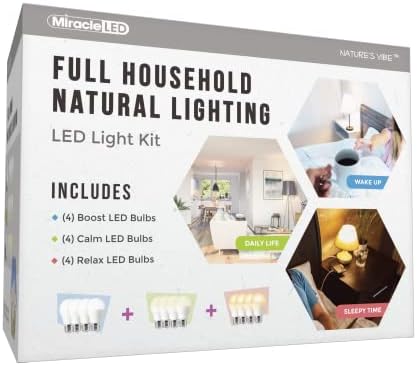 Set complet de iluminat natural de uz casnic 12 piese LED pentru un stil de viață sănătos și fericit