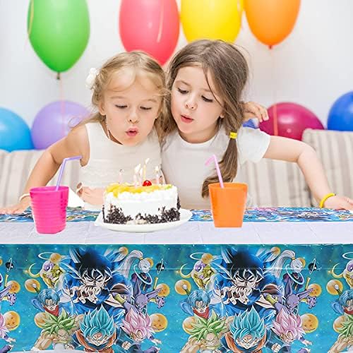 Chuantull 2PC Dragon Tematic Birthday Party Tablecloth | 70,8 X 42,5 inch | Naru Party furnizează copertă de masă pentru petrecerea