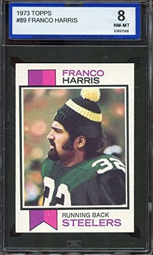 1973 Topps 89 Franco Harris Isa 8 Steelers Hof