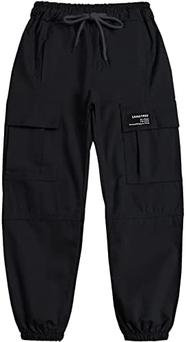 SANGTREE Boy & amp; pantaloni de Jogger Multi Pocket Cargo pentru bărbați, 3 ani-Men XXL