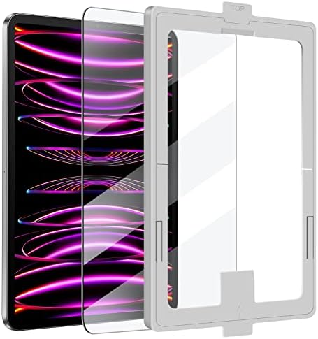 Protector de ecran AUAUA pentru iPad Pro 12.9 inch 6/5/4/a 3 -a generație, cu instrument de instalare ușor, 9H Duritate temperată