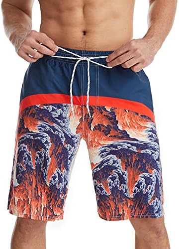Pantaloni scurți pentru bărbați BMisegm uscare rapidă cu dungi de surfing liber model modă casual plajă costum de baie trunchiuri de înot