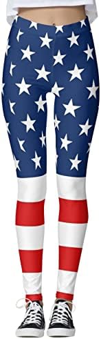 4 iulie jambiere pentru femei USA Flag high Waisted Running Yoga Leggings Ultra Soft Elastic comfy Jogger pantaloni de antrenament