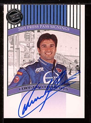 Christian Fittipaldi O/S/T/V Card NASCAR 2003 PRESS PASS Signings 20