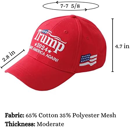 Pălărie Trump 2024, Donald Trump face America grozavă din nou Pălărie de Baseball Maga reglabilă brodată