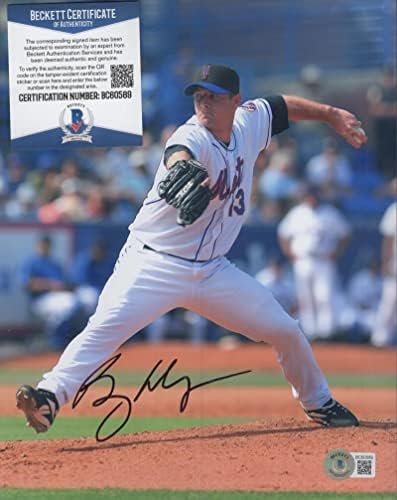 Billy Wagner New York Mets semnat autografat 8x10 Foto Beckett BC60589
