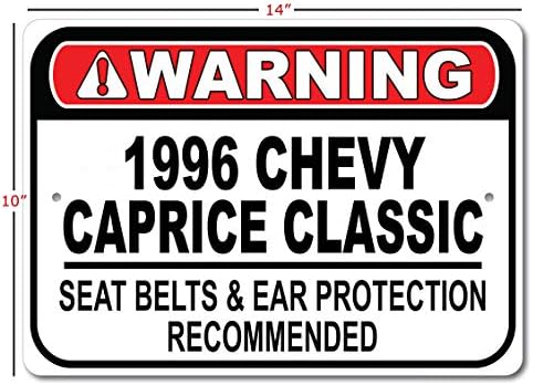 1996 96 Chevy Caprice Classic Belt Seach Belt Recomandat Recomandat Fast Car, semn de garaj metalic, decor de perete, semn