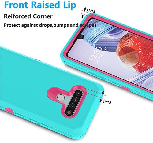 Thybx LG Stylo 6 caz, caz de telefon pentru LG Stylo 6 / LG K71 / LG Stylus 6, [Drop Protection] Corp Plin antișoc Grip plastic
