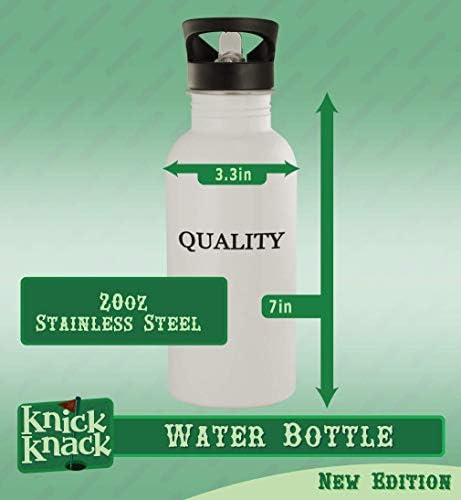 Cadouri Knick Knack AMAZEMENT - Sticlă de apă din oțel inoxidabil 20oz, sticlă de apă exterioară, argint