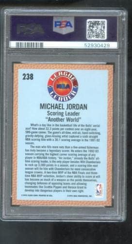 1992-93 Fleer 238 Michael Jordan PSA 10 League League Card Gradd League NBA - Carduri de baschet nesemnate
