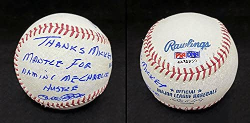 Pete Rose a semnat Romlb Baseball Mickey Mantle Charlie Hustle PSA/ADN Autografat - Baseballs autografate