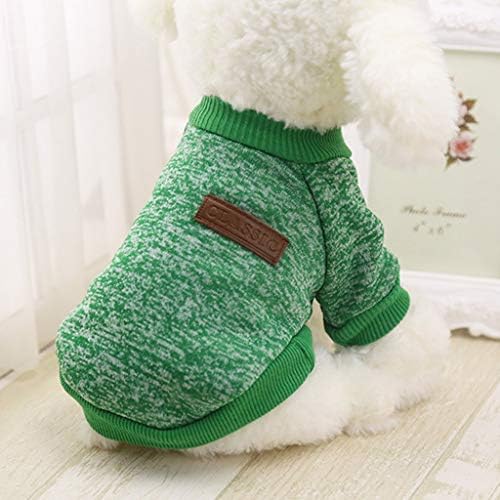 Pijamale pentru câini honprad pentru câini mici și animale de companie cățeluș clasic pulover clasic din fleece haine de pulover