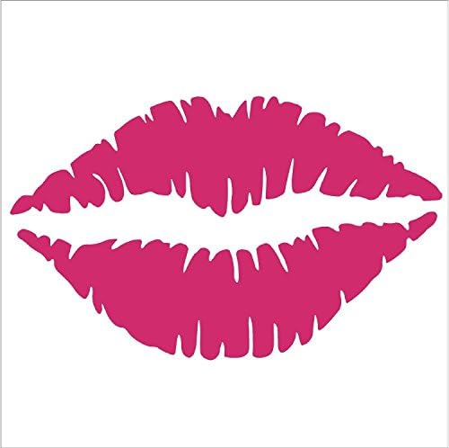 World Design Kiss Mark Lips Sticker/Decal - 6 roz