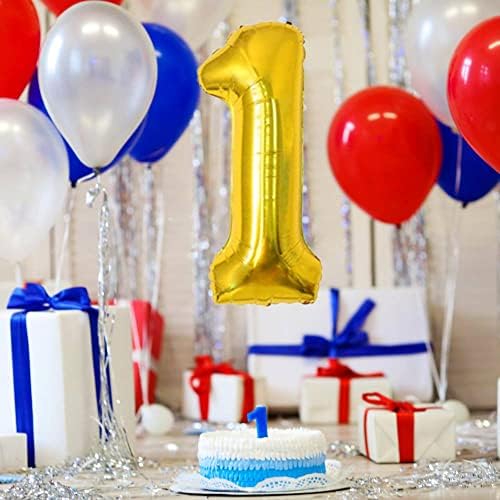 40 inch număr de aur balon mylar foil heliu baloane digitale pentru petrecerea dușului pentru copii pentru petreceri de ziua