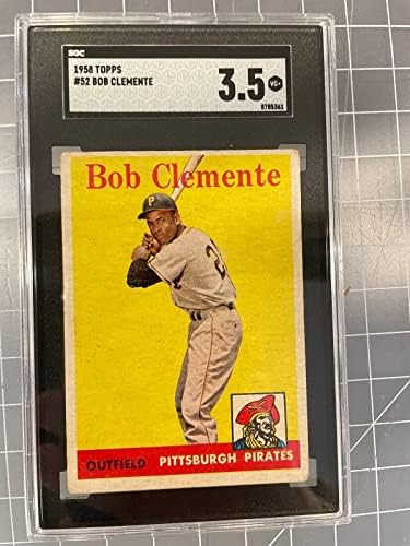 1958 Topps 52 Roberto Clemente Pittsburgh Pirates Baseball Card SGC 3.5 VG+ - Cărți de baseball slabbed