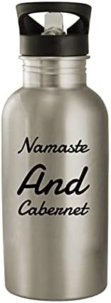 Produse Molandra Namaste și Cabernet - Sticlă de apă din oțel inoxidabil 20oz, argint