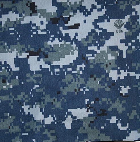 US Navy NWU Digital Albastru Nyco Twill 65 camuflaj tesatura de curte