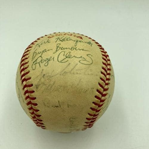Roger Clemens 1983 Echipa Texas Longhorns a semnat NCAA World Series Baseball JSA - Baseballs autografate