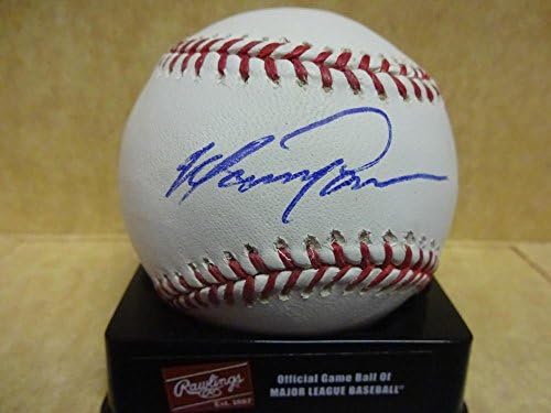 Manny Parra Reds/Brewers a semnat M.L Baseball W/COA - baseball -uri autografate