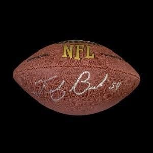 Tedy Bruschi Autografat Wilson NFL Football - fotbal autografat