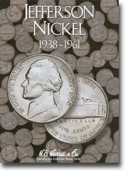 Dosarul de monede Harris - dosarul simplu Nickels - 8hrs2682 de H. E. Harris