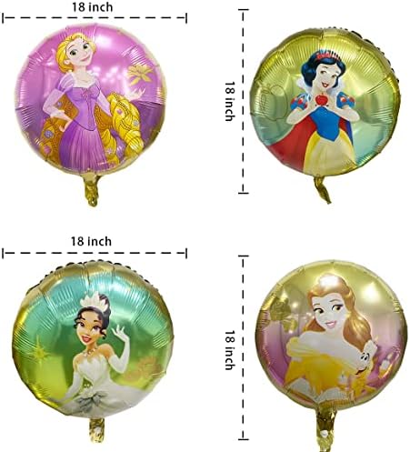 8 PC -uri prințesă baloane decorațiuni pentru fete petreceri de naștere pentru fete pentru copii prințesa prințesă de petrecere