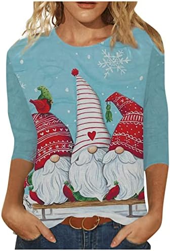 Toamna Crewneck Tricou barca gât Crăciun fericit merge afară Topuri pentru femei Plus Dimensiune Toamna Bluze pentru femei