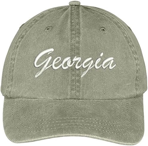 Magazin De Îmbrăcăminte La Modă Georgia State Brodate Low Profile Reglabil Bumbac Cap