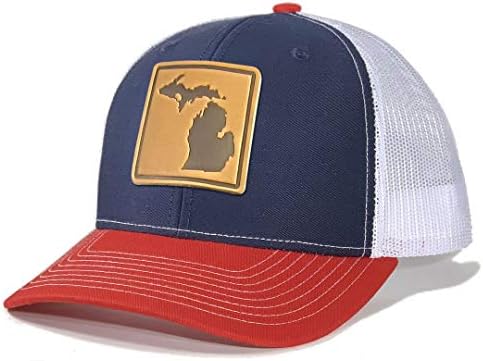 Homeland Tees bărbați Michigan piele Patch camionagiu pălărie