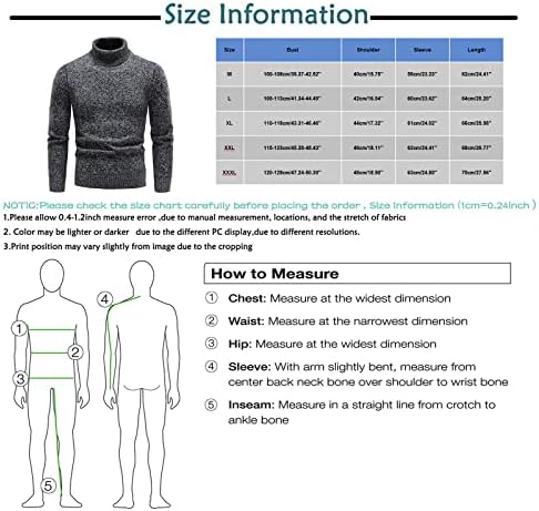 Pulovere Neferlife pentru bărbați Slim Fit Turtleneck Pulover Casual Tricot pulovere pulovere