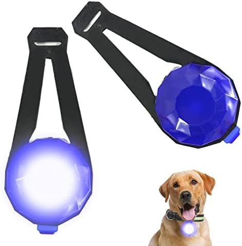 Lumină de farmec cu guler LED, lumini cu guler pentru câini pentru mersul pe timp de noapte, lumină de noapte pentru câini, lumină de siguranță pentru animale de companie pentru exterior, 3 moduri de lumină, impermeabil IPX8, vizibilitate de 5 km, reîncărcabil USB
