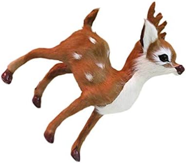 Figurine de reni miniatură Amosfun Model de căprioare Sika Deer Xmas Desktop Home Decor Colectabil