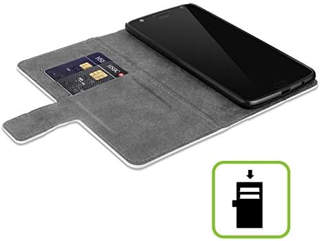Cap de caz modele licențiat oficial Ninola Roz puncte Modele 2 piele Carte portofel caz acoperi compatibil cu Motorola Moto E20