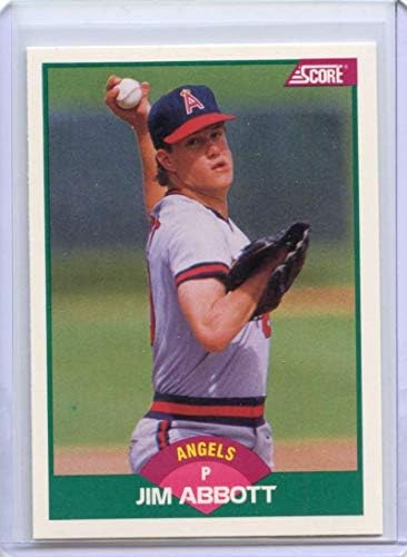 Jim Abbott Rookie Card 1989 Scor #88t California Angels - Nave în mentă nou deținător