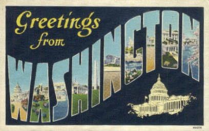 Salutări de la Washington Postcard