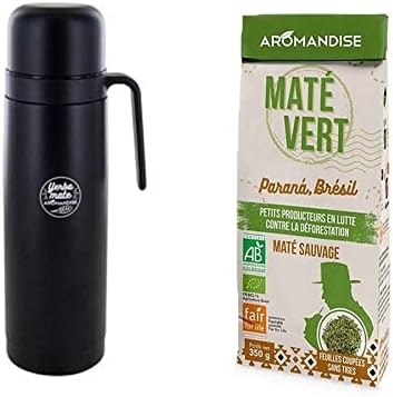 Maté Thermos cu Precision Spout 1L + Wild Brazilian Green Tea Mate 350G