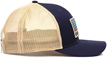 Ariat pentru bărbați Navy Snapback R112 SUA logo Patch Cap