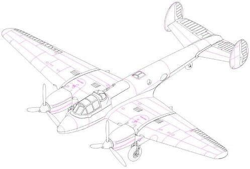 HOBBY BOSS SOVIET PE-2 Bomber Bomber Kit de asamblare