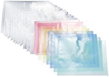 LC Lictop Plastic A4 Clear File Bags document Folders Document organizatori cu buton Snap pentru documente papetărie instrumente