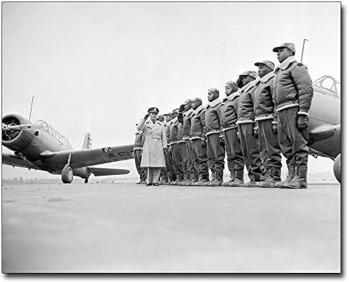 TUSKEGEE AIRMEN CLASA CLASE DE CADETS WWII 11X14 Silver Halide Photo Photo
