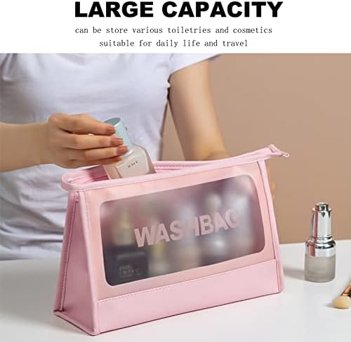 Unaone Toiletry Bag, Portabil Ușor Travel cosmetice Bag impermeabil machiaj Organizator articole de toaletă Kit Husă cu fermoar
