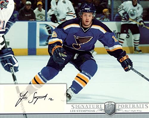 Lee Stempniak a semnat 8x10 Card foto de hochei - Fotografii NHL autografate